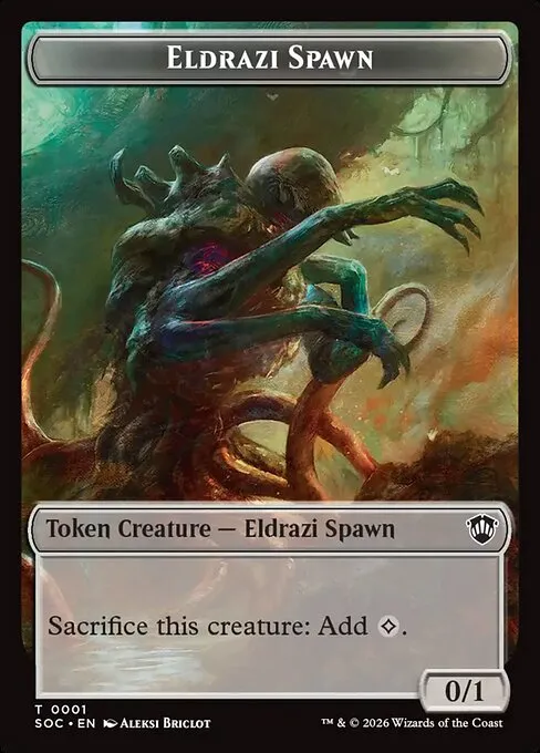 Eldrazi Spawn · Secrets of Strixhaven Commander Tokens 1/30