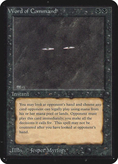 Word of Command · Limited Edition Alpha 136/295
