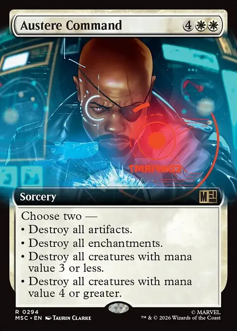 Austere Command · Marvel Super Heroes Commander 294/9