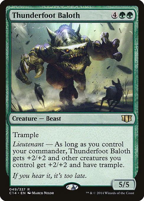 Thunderfoot Baloth · Commander 2014 49/337
