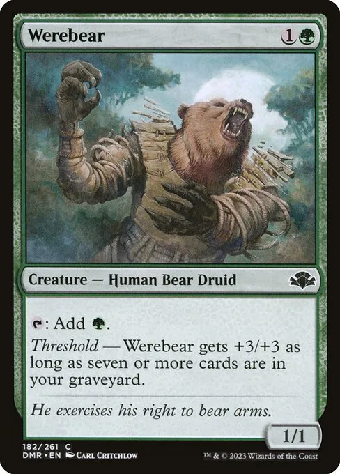 Werebear · Dominaria Remastered 182/457