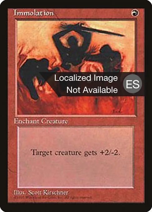 Immolation · Fourth Edition Foreign Black Border 204/378