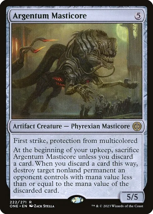 Argentum Masticore · Phyrexia: All Will Be One 222/479