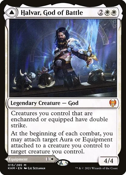 Halvar, God of Battle // Sword of the Realms · Kaldheim 15/425