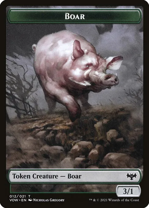 Boar · Innistrad: Crimson Vow Tokens 12/21