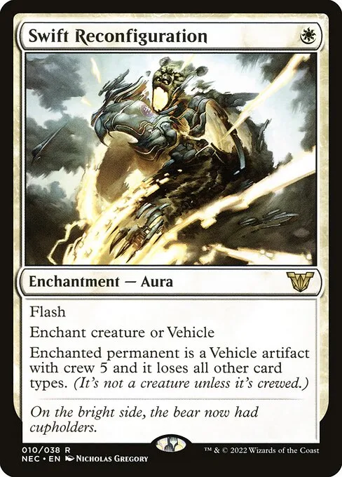 Swift Reconfiguration · Neon Dynasty Commander 10/179