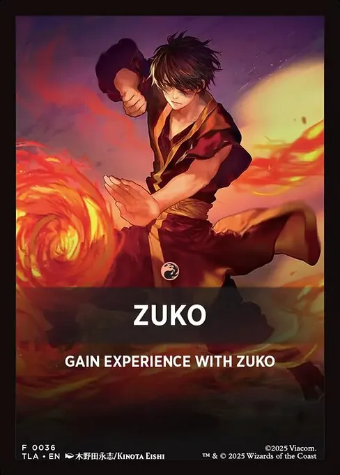 Zuko · Avatar: The Last Airbender Jumpstart Front Cards 36/46