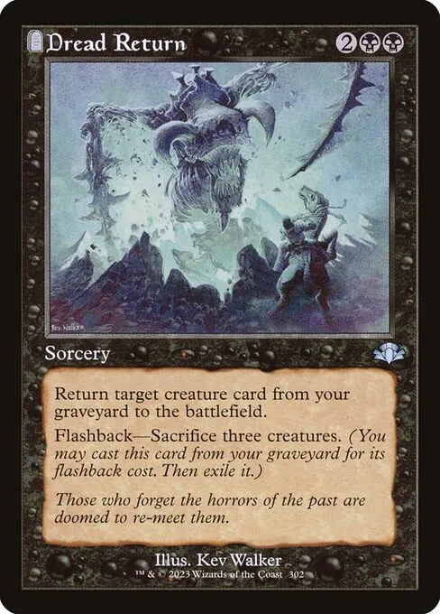 Dread Return · Dominaria Remastered 302/457