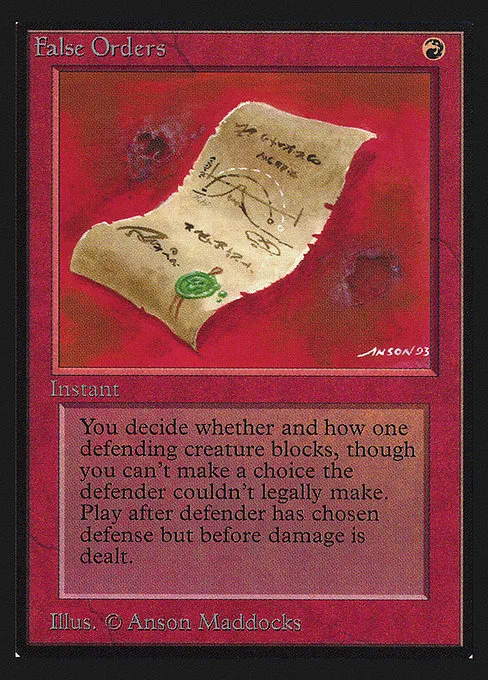 False Orders · Intl. Collectors' Edition 148/302