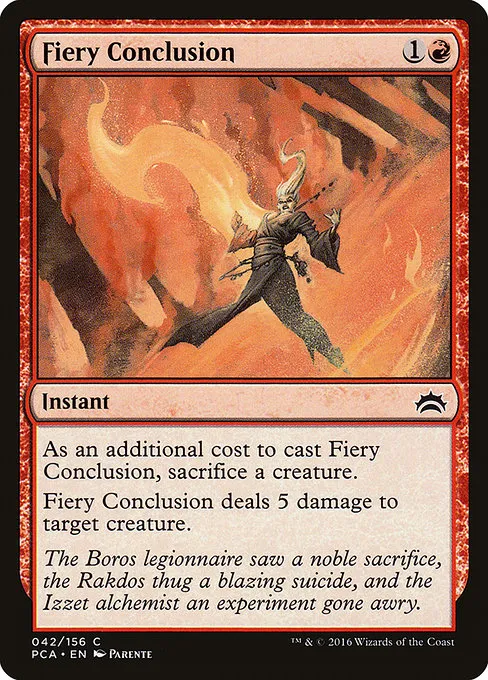 Fiery Conclusion · Planechase Anthology 42/156