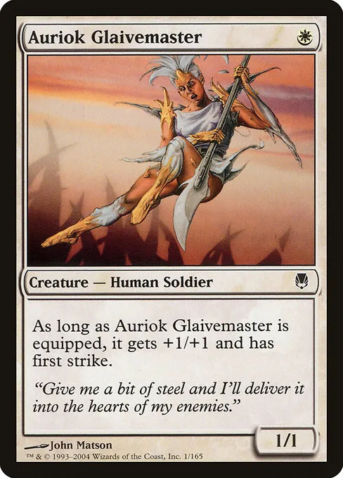 Auriok Glaivemaster · Darksteel 1/165