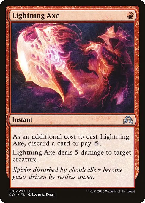 Lightning Axe · Shadows over Innistrad 170/302