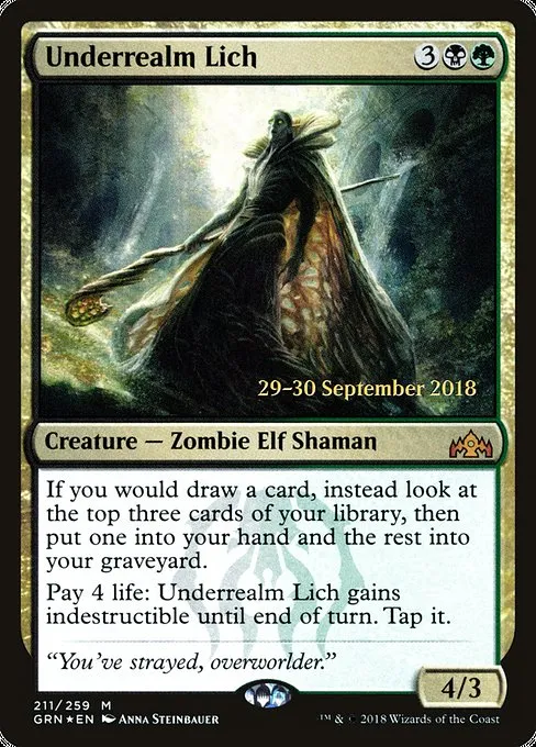 Underrealm Lich · Guilds of Ravnica Promos 211s/84