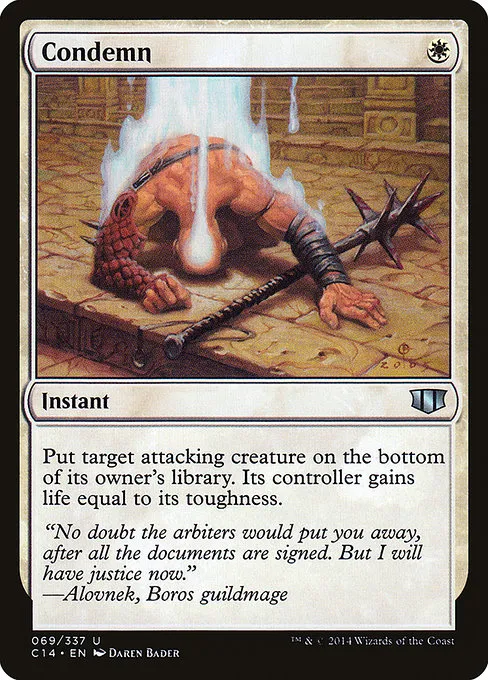Condemn · Commander 2014 69/337