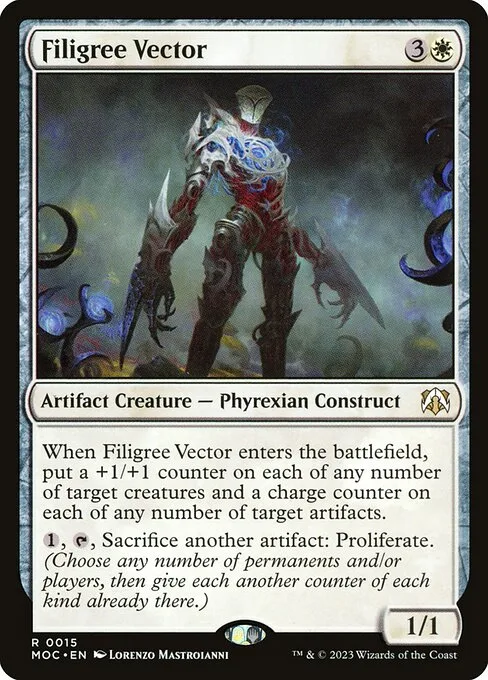 Filigree Vector · March of the Machine Commander 15/450