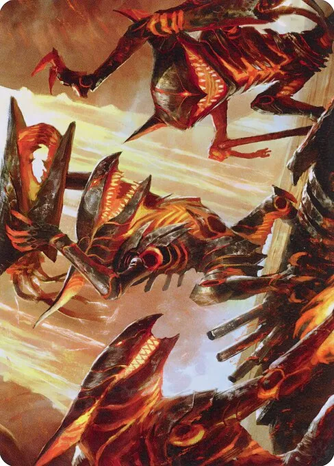 Gleeful Demolition // Gleeful Demolition · Phyrexia: All Will Be One Art Series 28/81