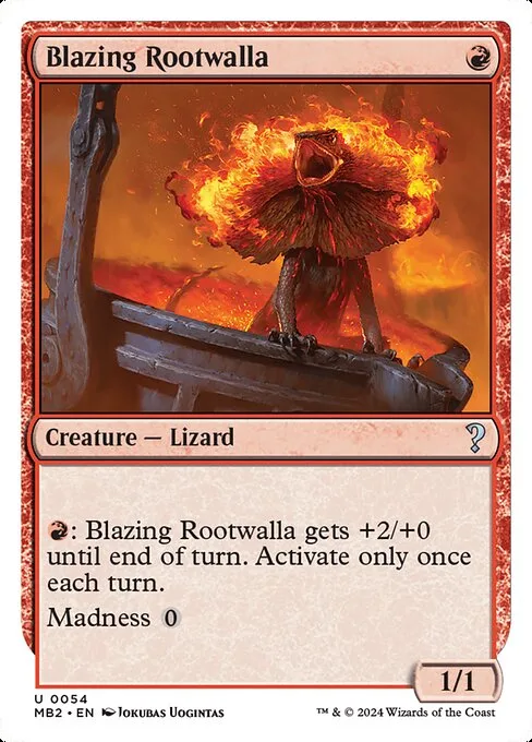 Blazing Rootwalla · Mystery Booster 2 54/385