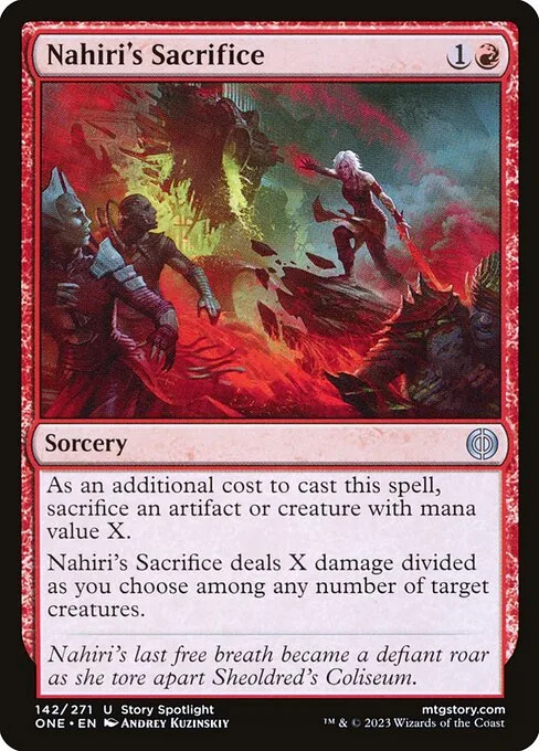Nahiri's Sacrifice · Phyrexia: All Will Be One 142/479