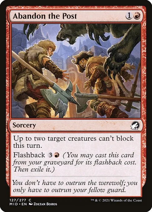 Abandon the Post · Innistrad: Midnight Hunt 127/399