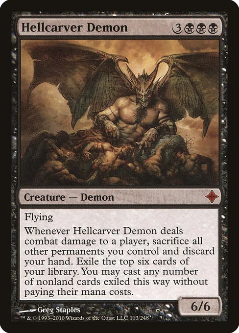 Hellcarver Demon · Rise of the Eldrazi 113/248