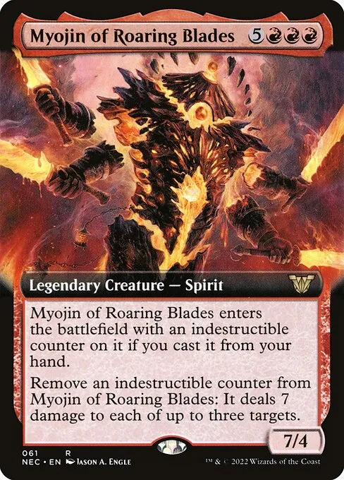 Myojin of Roaring Blades · Neon Dynasty Commander 61/179