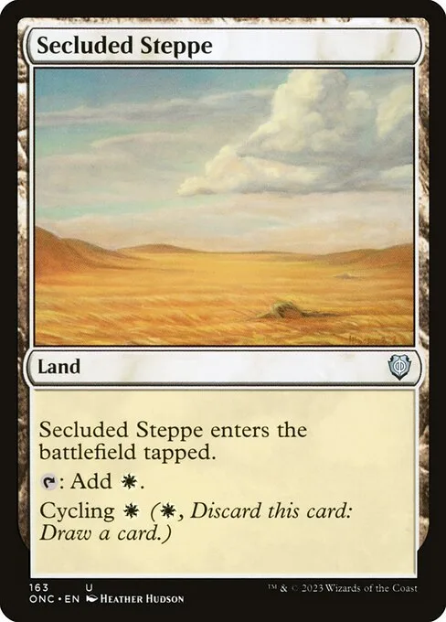 Secluded Steppe · Phyrexia: All Will Be One Commander 163/174