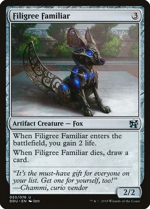 Filigree Familiar · Duel Decks: Elves vs. Inventors 53/76