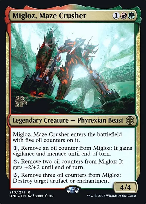 Migloz, Maze Crusher · Phyrexia: All Will Be One Promos 210s/160