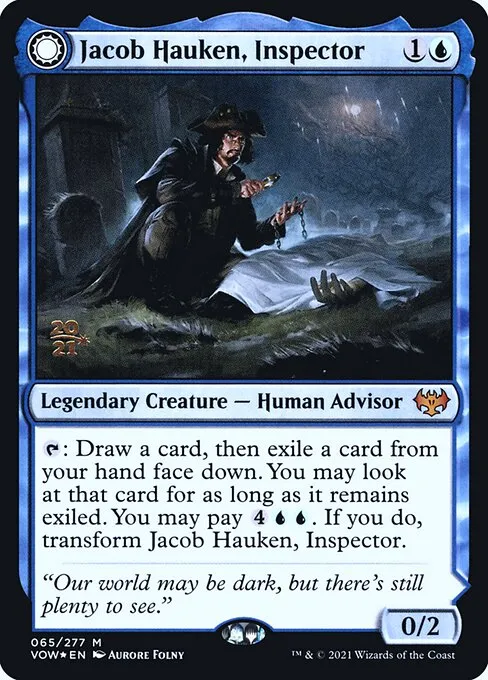 Jacob Hauken, Inspector // Hauken's Insight · Innistrad: Crimson Vow Promos 65s/121