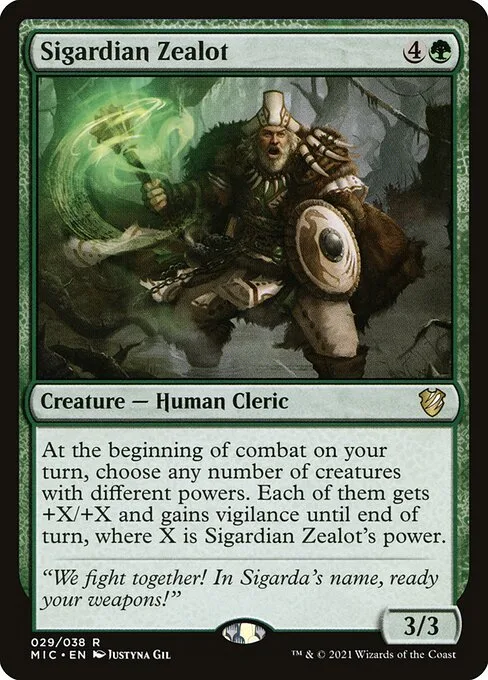 Sigardian Zealot · Midnight Hunt Commander 29/187