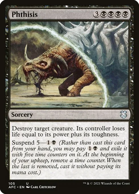Phthisis · Forgotten Realms Commander 105/331