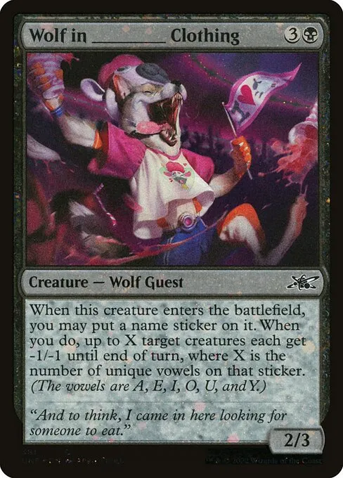 Wolf in _____ Clothing · Unfinity 381/639