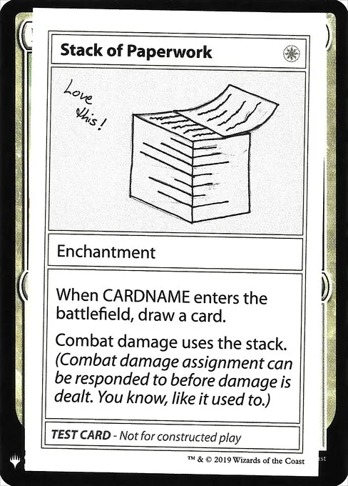 Stack of Paperwork · Mystery Booster Playtest Cards 2019 13/121