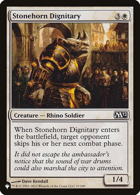 Stonehorn Dignitary · The List M12-37/5050