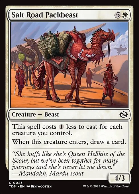Salt Road Packbeast · Tarkir: Dragonstorm 23/427