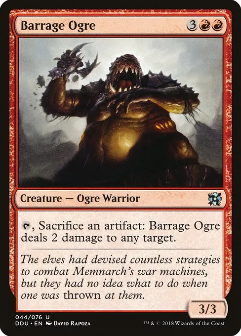 Barrage Ogre · Duel Decks: Elves vs. Inventors 44/76