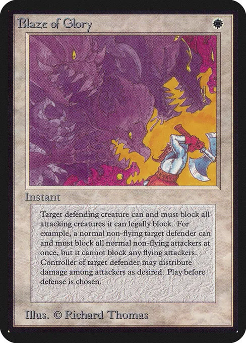 Blaze of Glory · Limited Edition Alpha 6/295