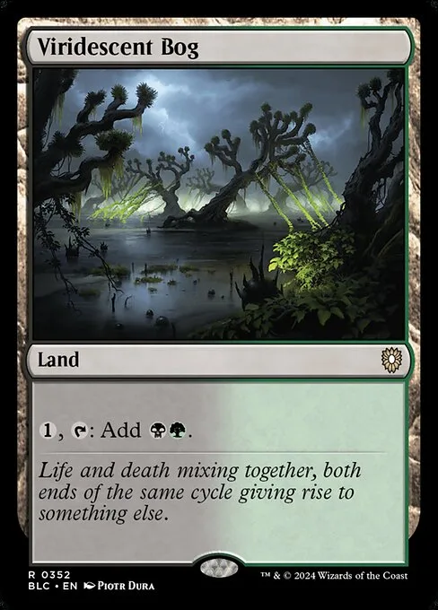 Viridescent Bog · Bloomburrow Commander 352/356