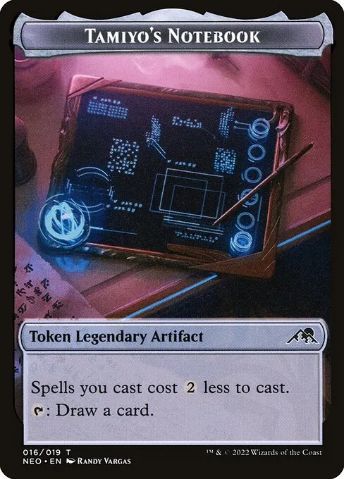 Tamiyo's Notebook · Kamigawa: Neon Dynasty Tokens 16/19