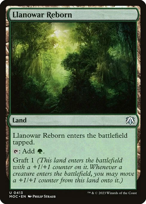 Llanowar Reborn · March of the Machine Commander 413/450