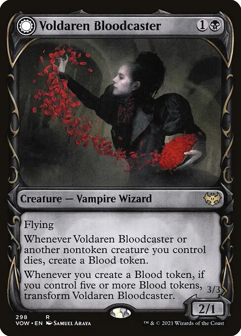 Voldaren Bloodcaster // Bloodbat Summoner · Innistrad: Crimson Vow 298/423