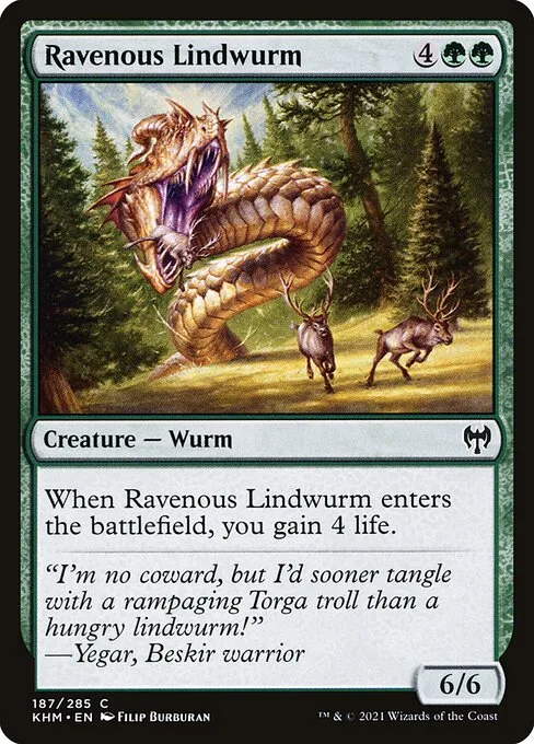 Ravenous Lindwurm · Kaldheim 187/425