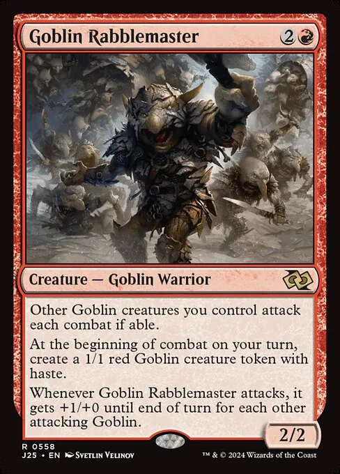Goblin Rabblemaster · Foundations Jumpstart 558/779