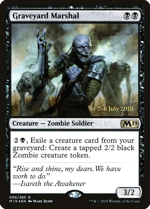 Graveyard Marshal · Core Set 2019 Promos 99s/95