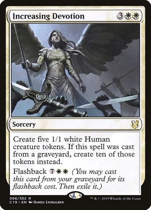 Increasing Devotion · Commander 2019 66/302