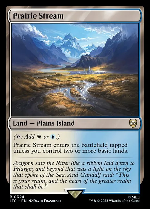 Prairie Stream · Tales of Middle-earth Commander 324/591