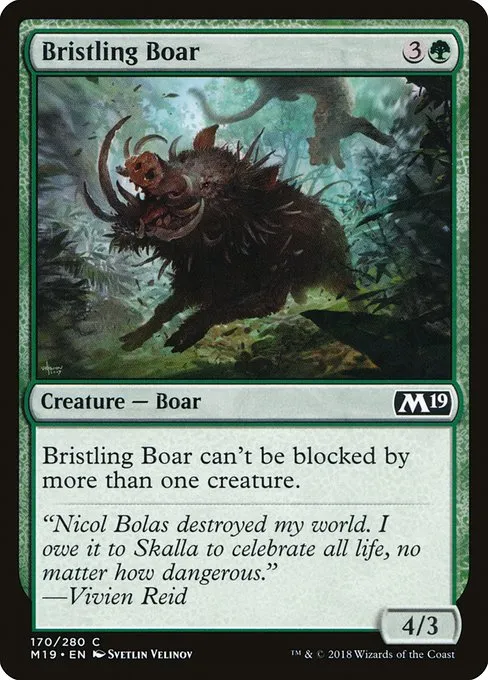 Bristling Boar · Core Set 2019 170/314