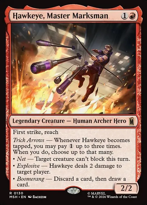 Hawkeye, Master Marksman · Marvel Super Heroes 130/24