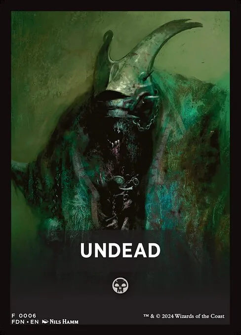 Undead · Foundations Front Cards 6/10