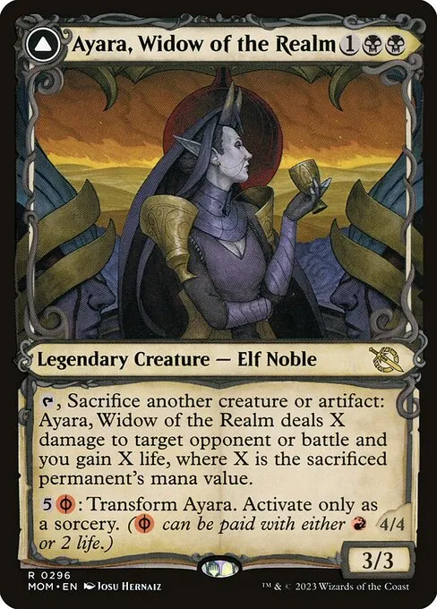 Ayara, Widow of the Realm // Ayara, Furnace Queen · March of the Machine 296/387